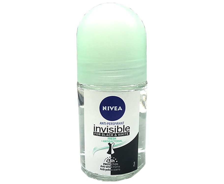 Nivea Invisible For Black & White Fresh + Antibacterial Anti-Perspirant 25mL