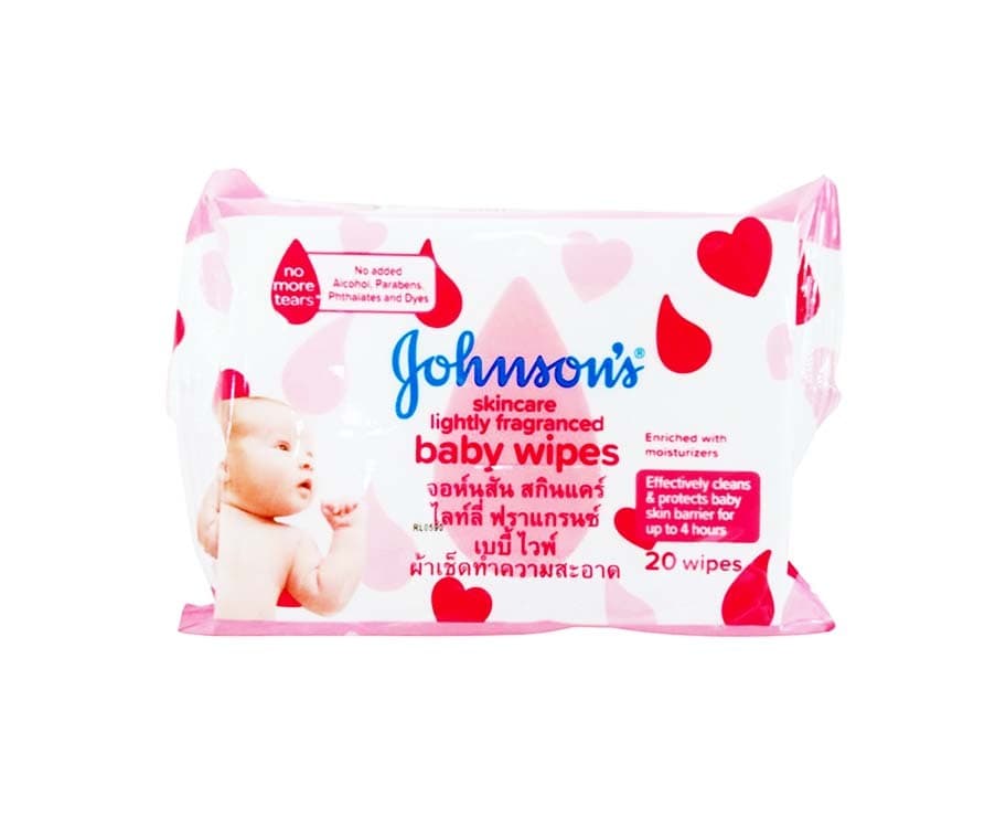 Johnson's Baby Wipes Skincare 20 Wipes