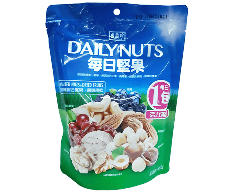 Daily Nuts Unsalted Nuts + Dried Fruits 125g