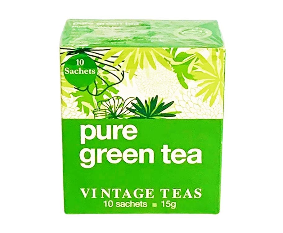 Vintage Teas Pure Green Tea 10 Sachets 15g
