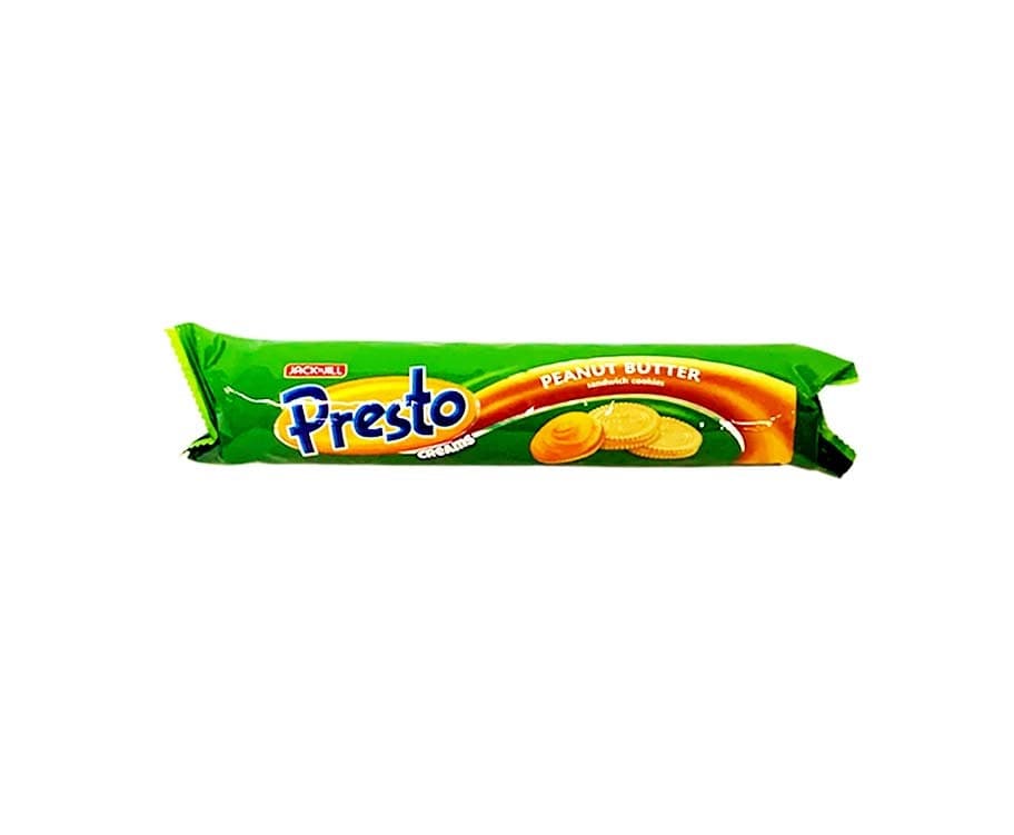 Jack 'n Jill Presto Creams Peanut Butter Sandwich Cookies 150g