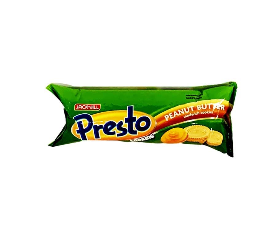 Jack 'n Jill Presto Creams Peanut Butter Sandwich Cookies 80g
