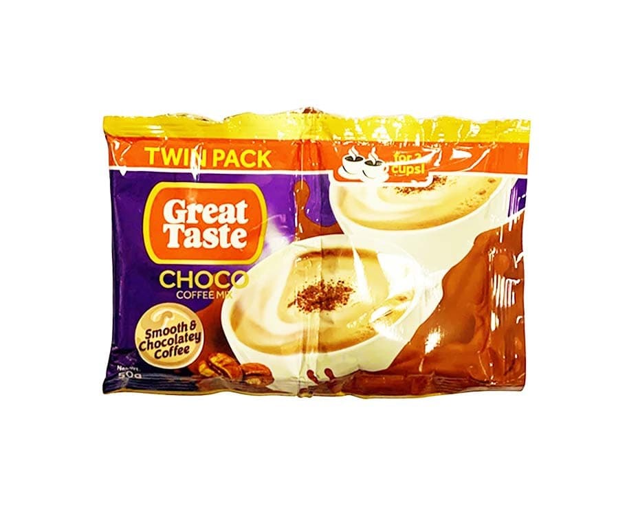 Great Taste Choco Coffee Mix Twin Pack 50g