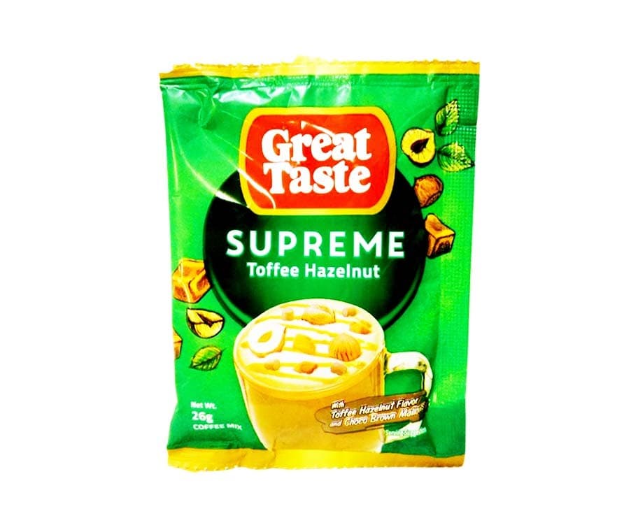 Great Taste Supreme Toffee Hazelnut Coffee Mix 26g