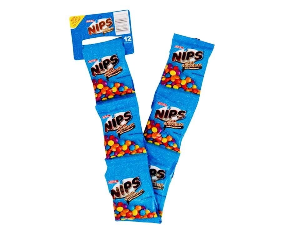 Jack 'n Jill Nips Milk Chocolate Coated Candy (12 Packs x 14g)