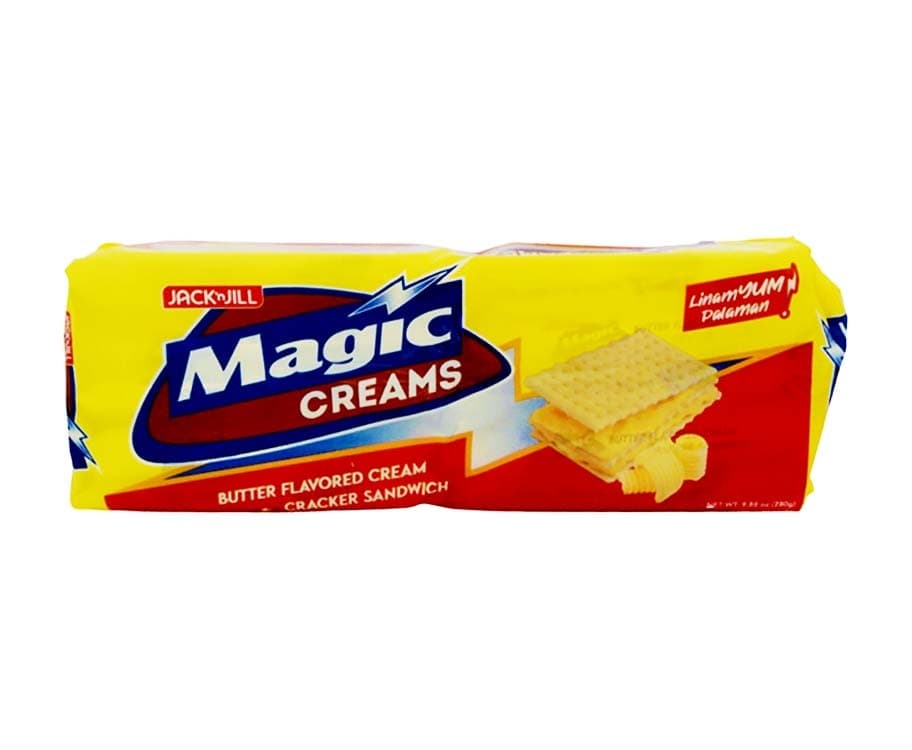 Jack 'n Jill Magic Creams Butter Flavored Cream Cracker Sandwich (11 Packs x 28g)