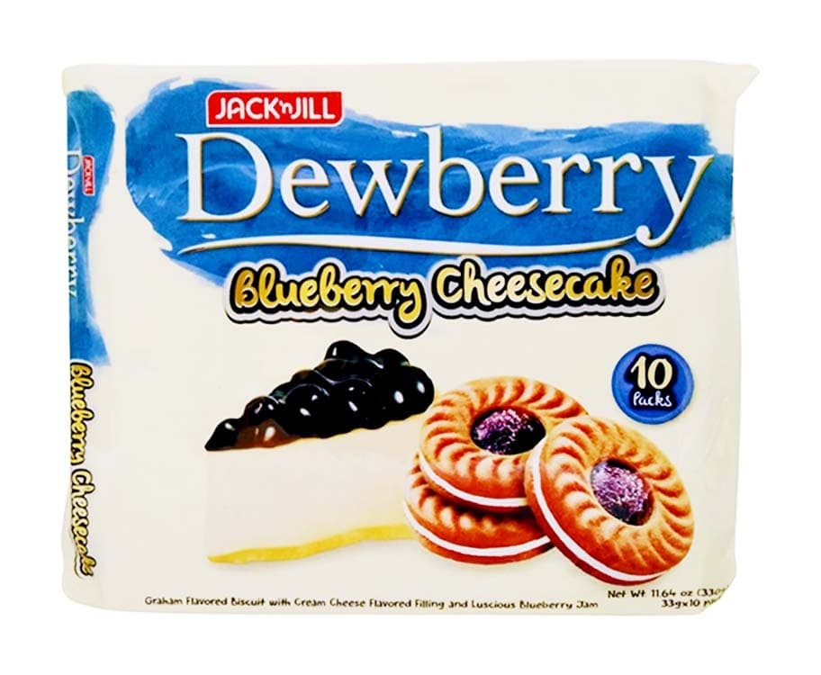 Jack 'n Jill Dewberry Blueberry Cheesecake Cookies (10 Packs x 33g)
