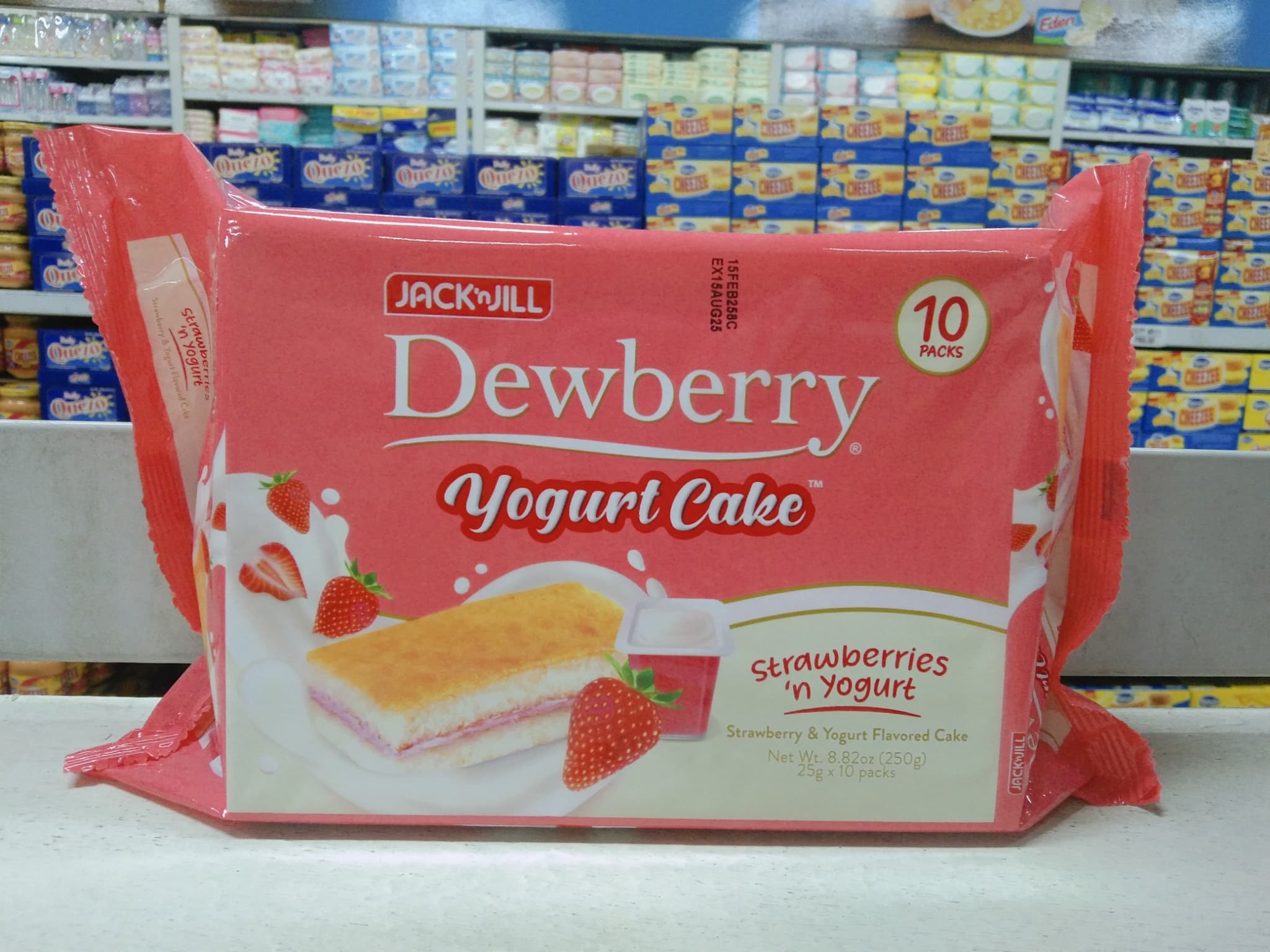 Jack 'n Jill Dewberry Yogurt Cake Strawberry & Yogurt Flavored Cake 250g(25g x 10packs)