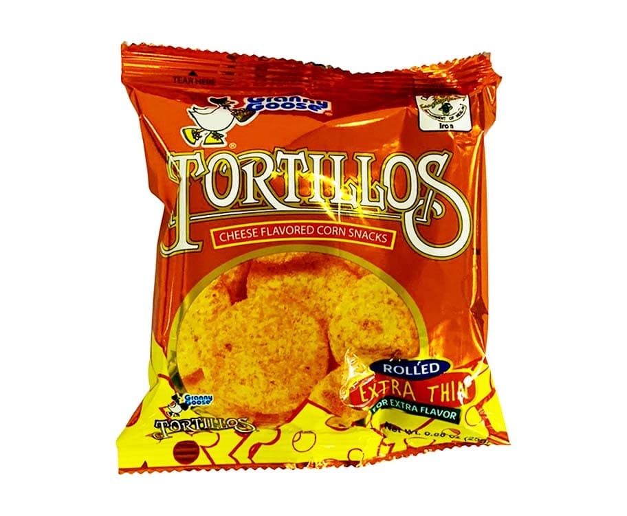 Granny Goose Tortillos Cheese Flavored Corn Snacks 25g