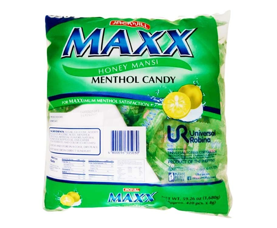 Jack 'n Jill Maxx Honey Mansi Menthol Candy 420 Pieces 1680g