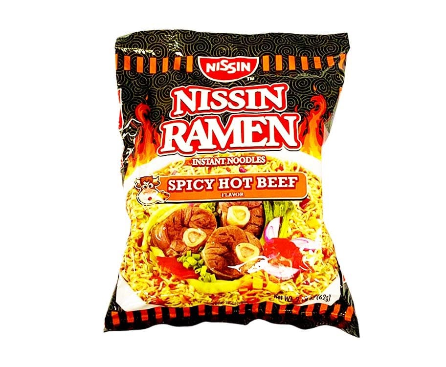 Nissin Ramen Instant Noodles Spicy Hot Beef Flavor 62g