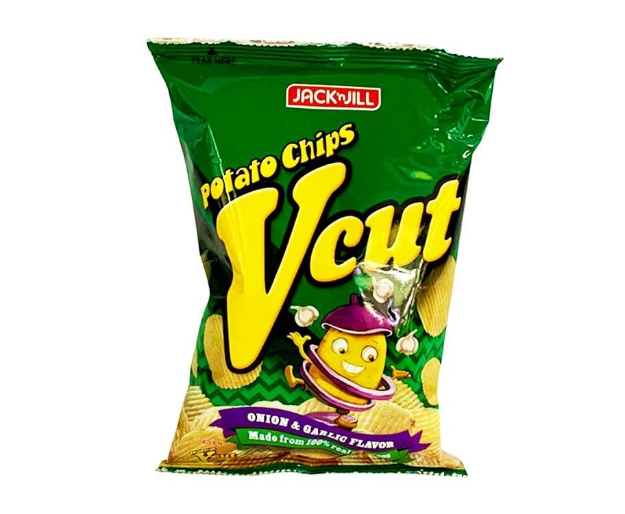Jack 'n Jill Vcut Potato Chips Onion & Garlic Flavor 60g