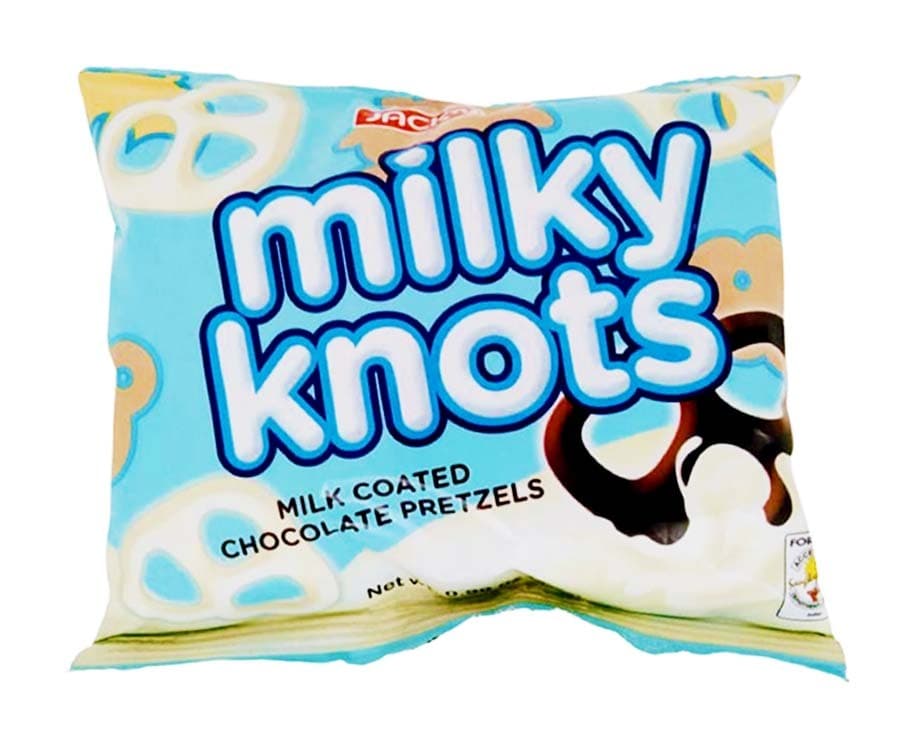 Jack 'n Jill Milky Knots Milk Coated Chocolate Pretzels 28g