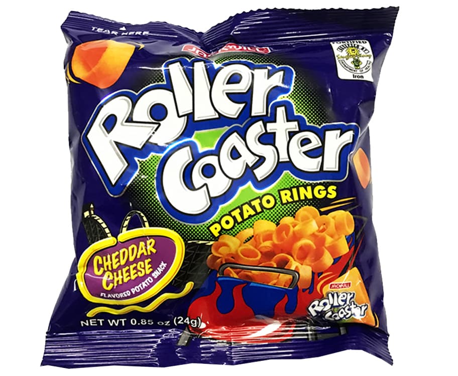 Jack 'n Jill Roller Coaster Potato Rings Cheddar Cheese Flavored Potato Snack 24g