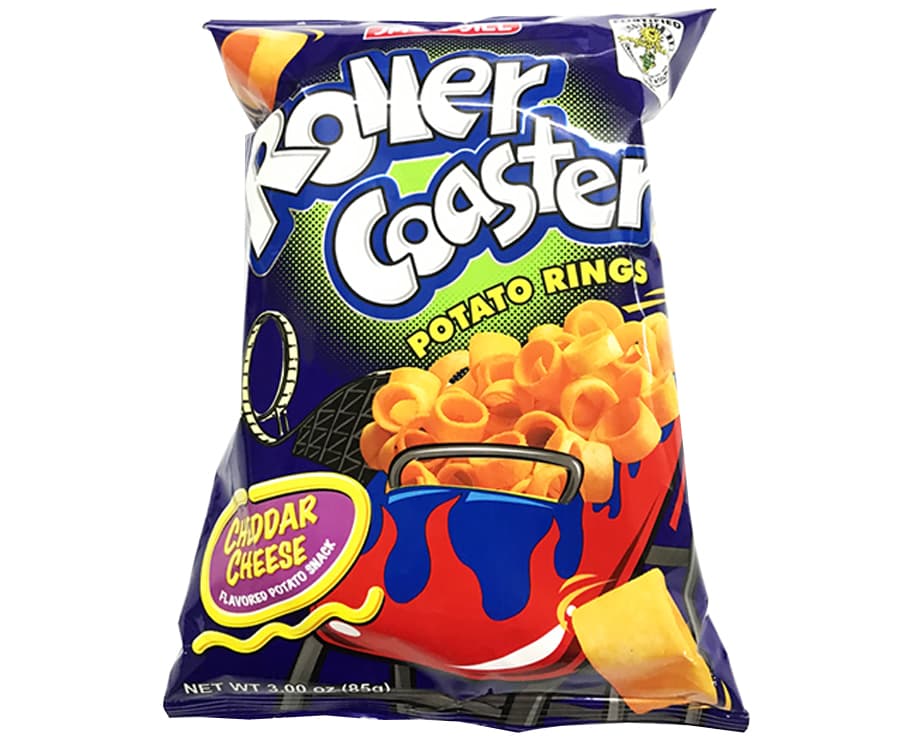 Jack 'n Jill Roller Coaster Potato Rings Cheddar Cheese Flavored Potato Snack 85g