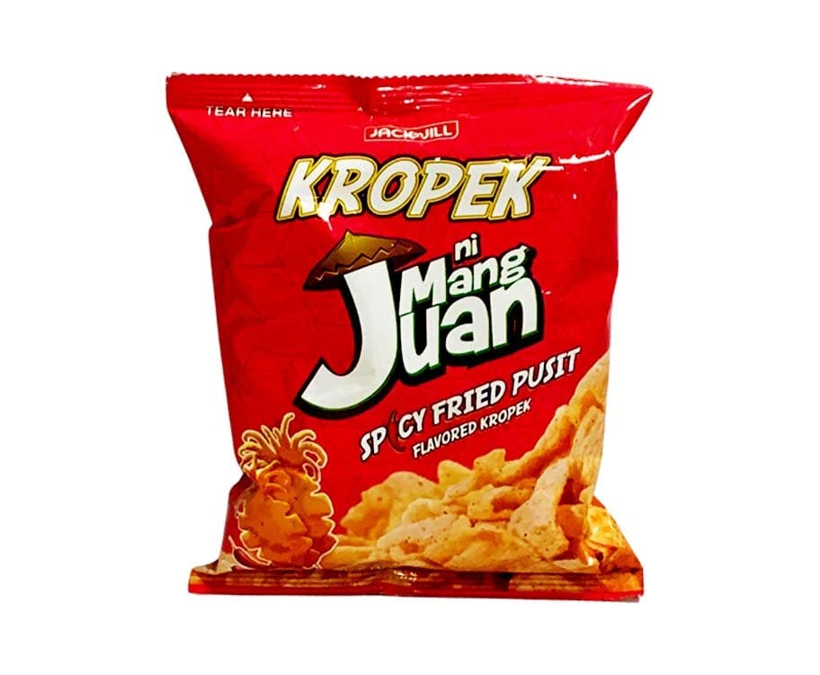 Jack 'n Jill Kropek ni Mang Juan Spicy Fried Pusit Flavored Kropek 22g