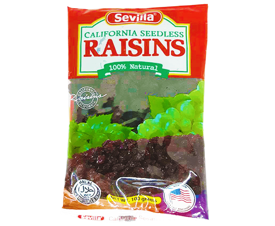 Sevilla California Seedless Raisins 100g