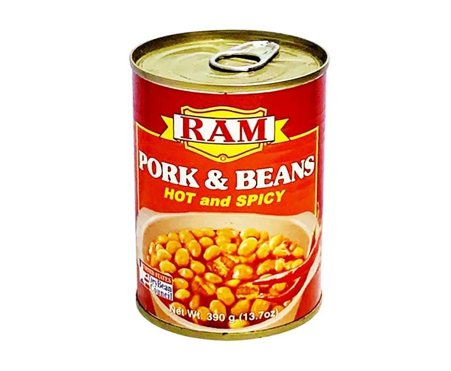 RAM Pork & Beans Hot and Spicy 13.7oz (390g)