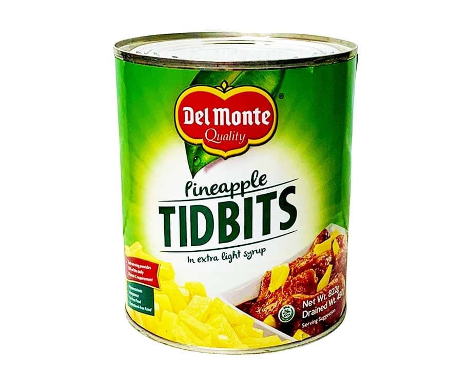 Del Monte Pineapple Tidbits in Extra Light Syrup 822g