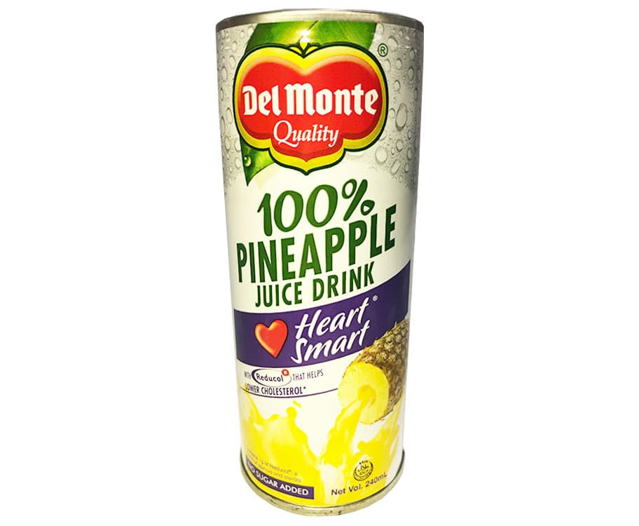 Del Monte 100% Pineapple Juice Drink Heart Smart 240mL