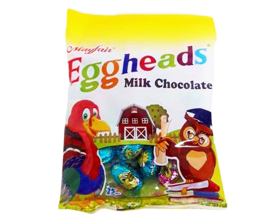 Mayfair Eggheads Milk Chocolate 25 Pieces 80g