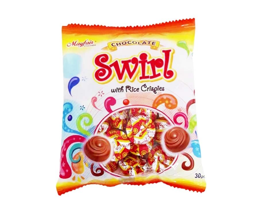 Mayfair Chocolate Swirl with Rice Crispies 30 Pieces 96g