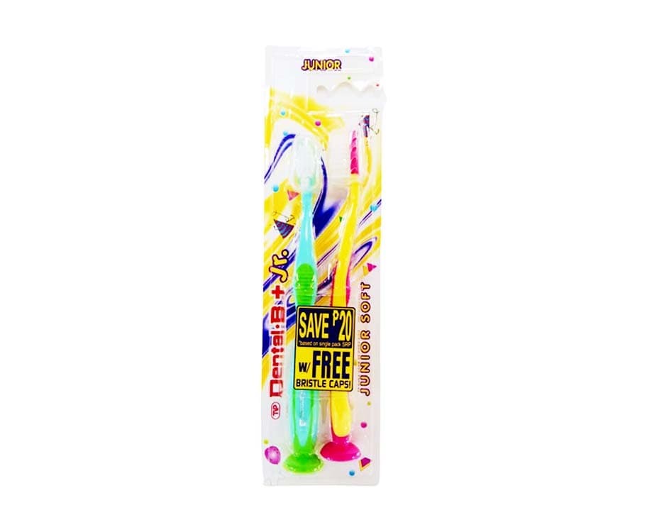 Dental-B Junior Soft Toothbrush with Free Bristle Caps 2 Pieces