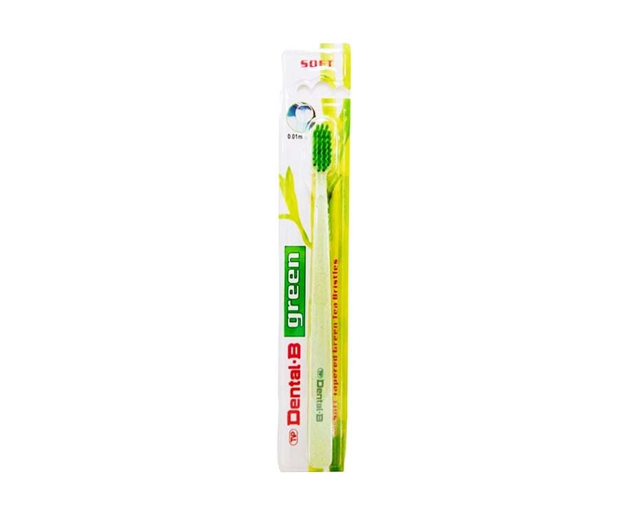 Dental-B Green Soft Tapered Green Tea Bristles Green