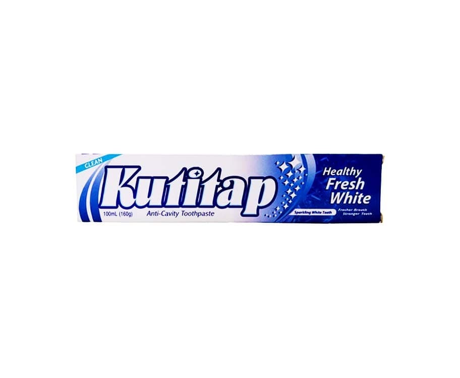 Kutitap Anti-Cavity Toothpaste Sparkling White Teeth Healthy Fresh White 100ml(160g)