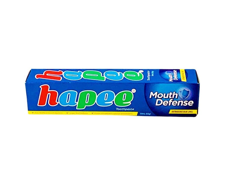 Hapee Toothpaste Mouth Defense Outrageous Blue Chill 50mL (63g)