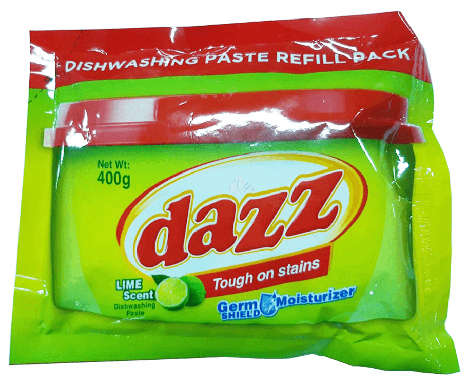 Dazz Dishwashing Paste Lime Refill Pack 400g