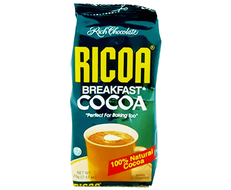 Ricoa Breakfast Cocoa Rich Chocolate 70g