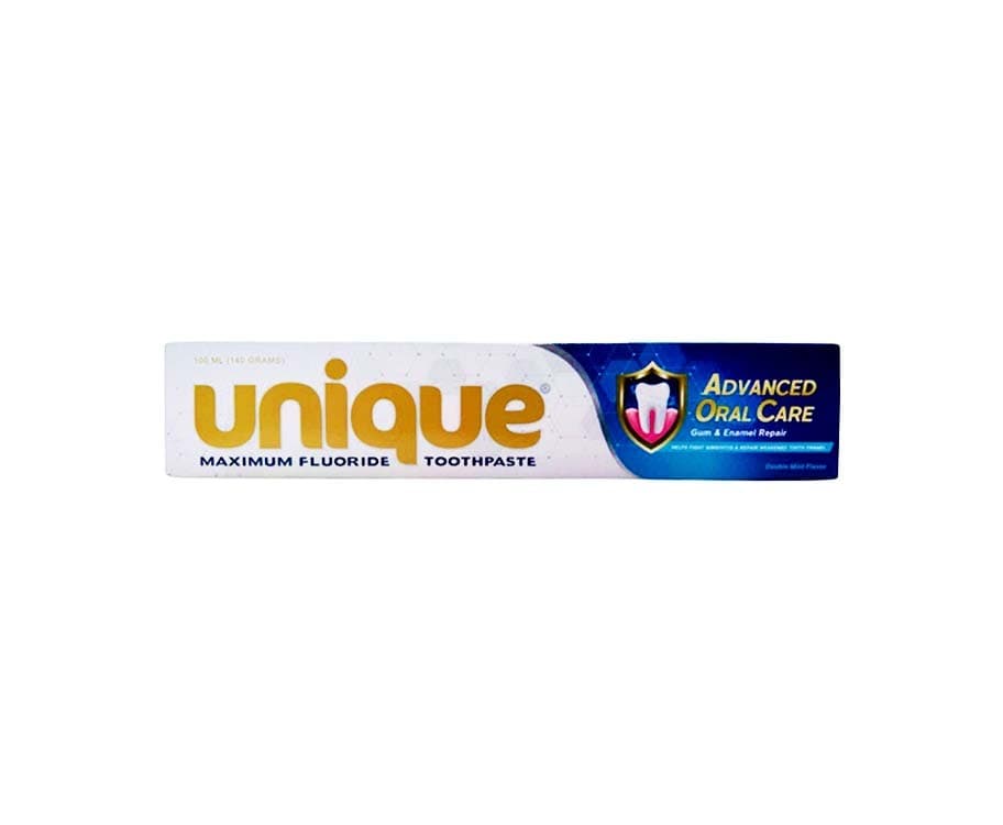 Unique Maximum Flouride Toothpaste Advanced Oral Care Gum & Enamel Defense Double Mint 100mL (140g)