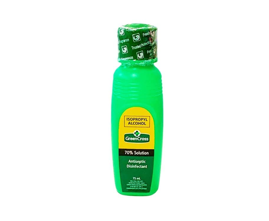 Green Cross Isopropyl Alcohol 70% Solution Antiseptic Disinfectant 75mL