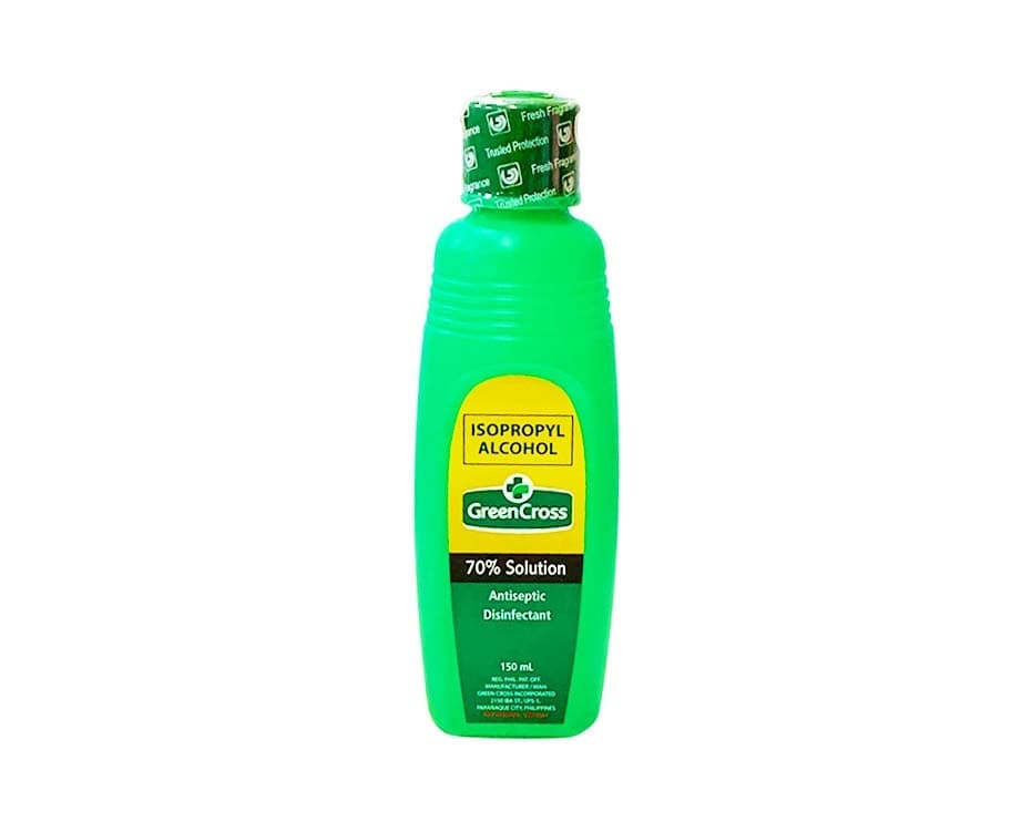 Green Cross Isopropyl Alcohol 70% Solution Antiseptic Disinfectant 150mL