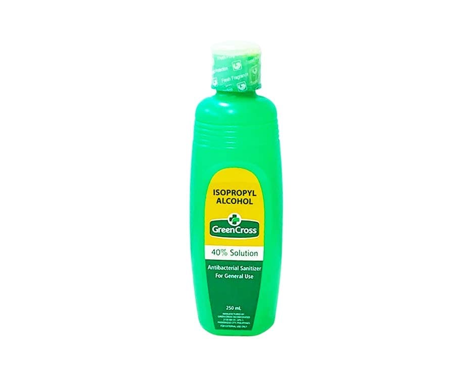Green Cross Isopropyl Alcohol 40% Solution Antibacterial Sanitizer 250mL