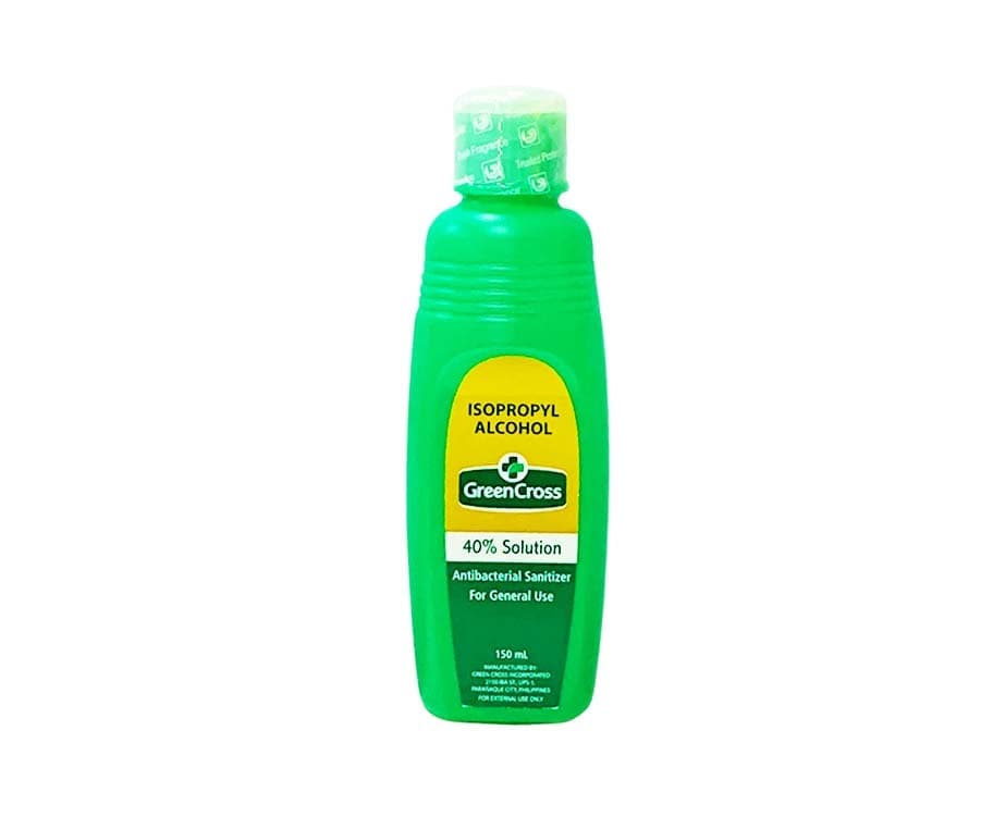 Green Cross Isopropyl Alcohol 40% Solution Antibacterial Sanitizer 150mL