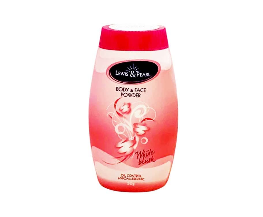 Lewis & Pearl Body & Face Powder White Blush 50g