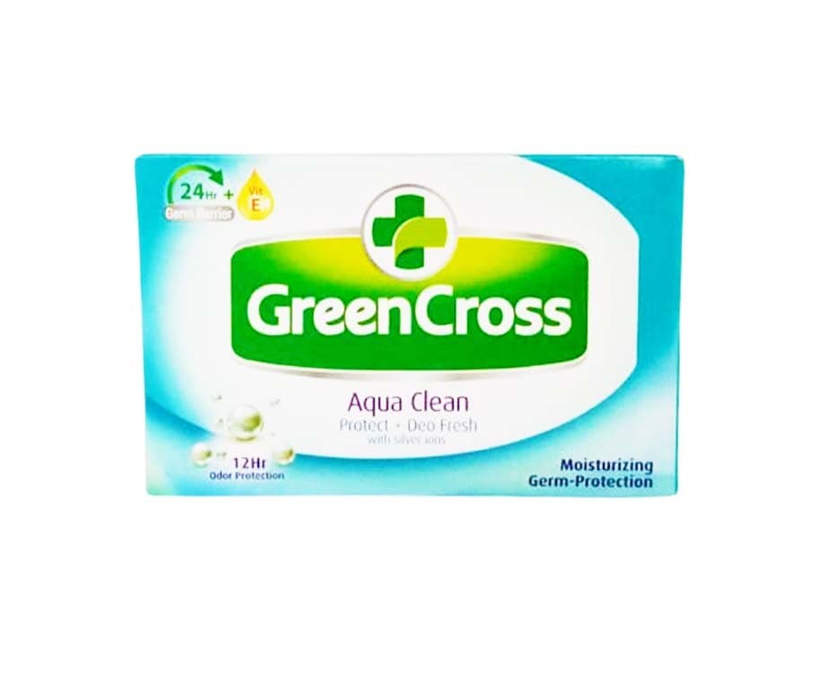 Green Cross Aqua Clean Protect + Deo Fresh with Silver Ions Moisturizing Germ-Protection 125g