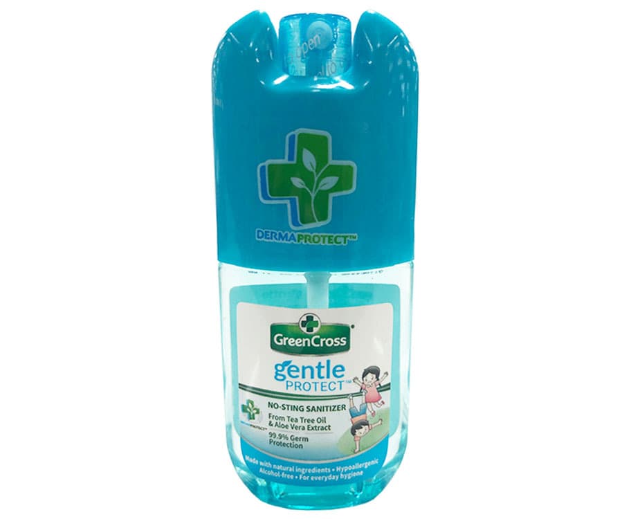 Green Cross Gentle Protect No-Sting Sanitizer From Tea Tree Oil & Aloe Vera Extract 40mL