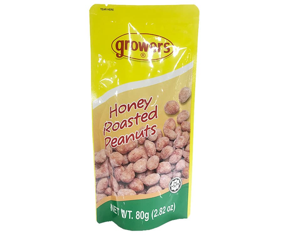 Growers Honey Roasted Peanuts 80g
