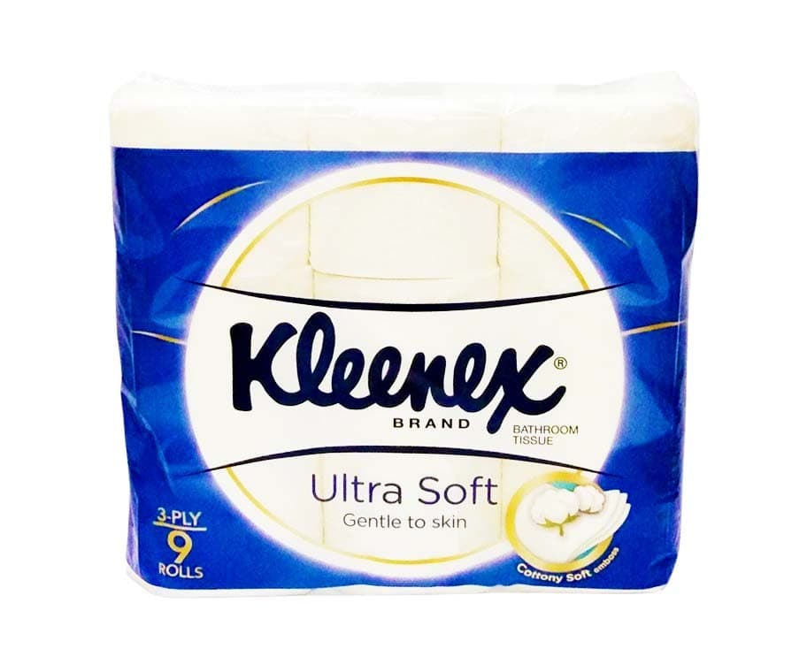 Kleenex Brand Bathroom Tissue Ultra Soft 3-Ply 9 Rolls