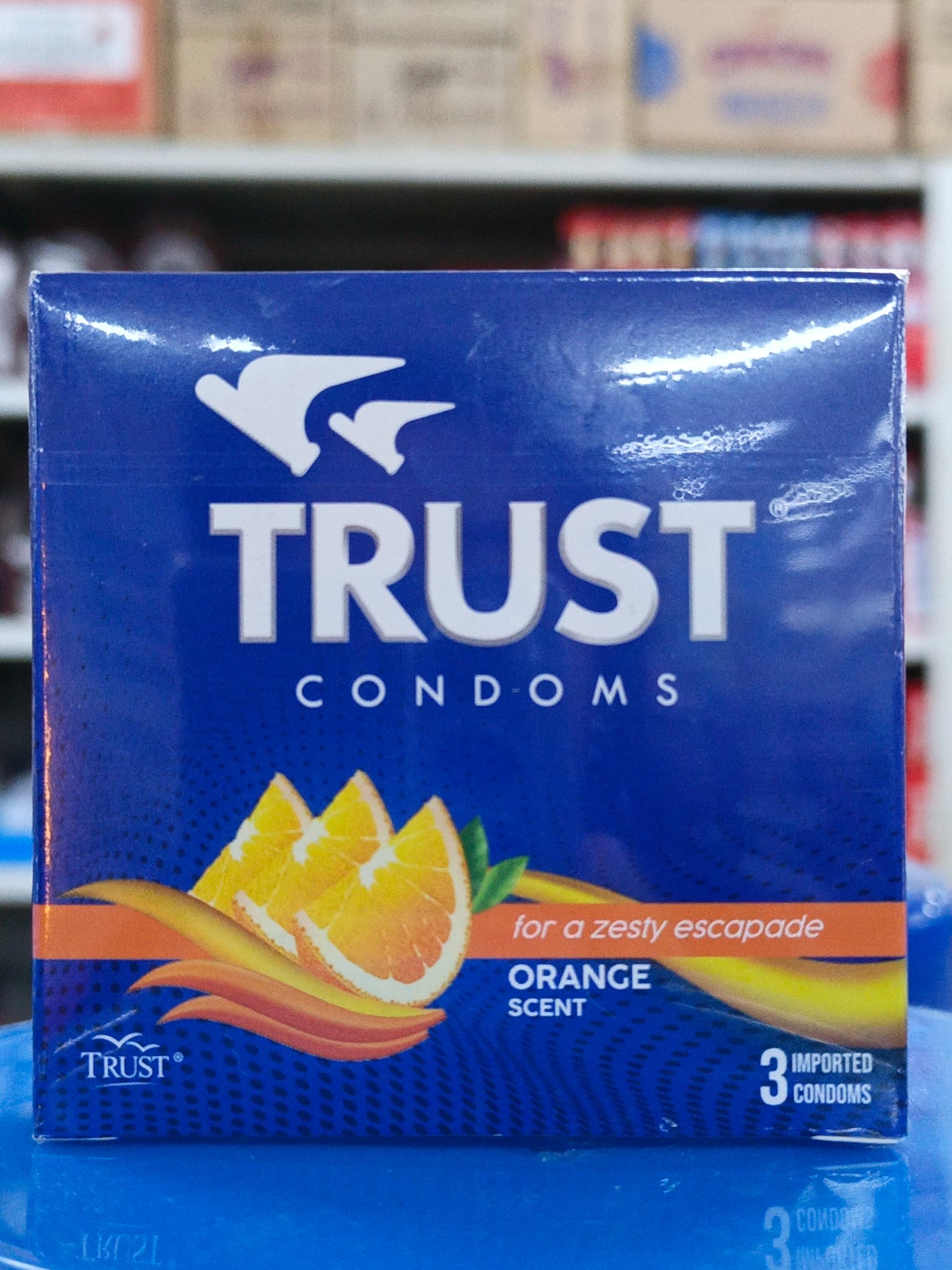 Trust Condoms Orange Scent 3 Imported Condoms