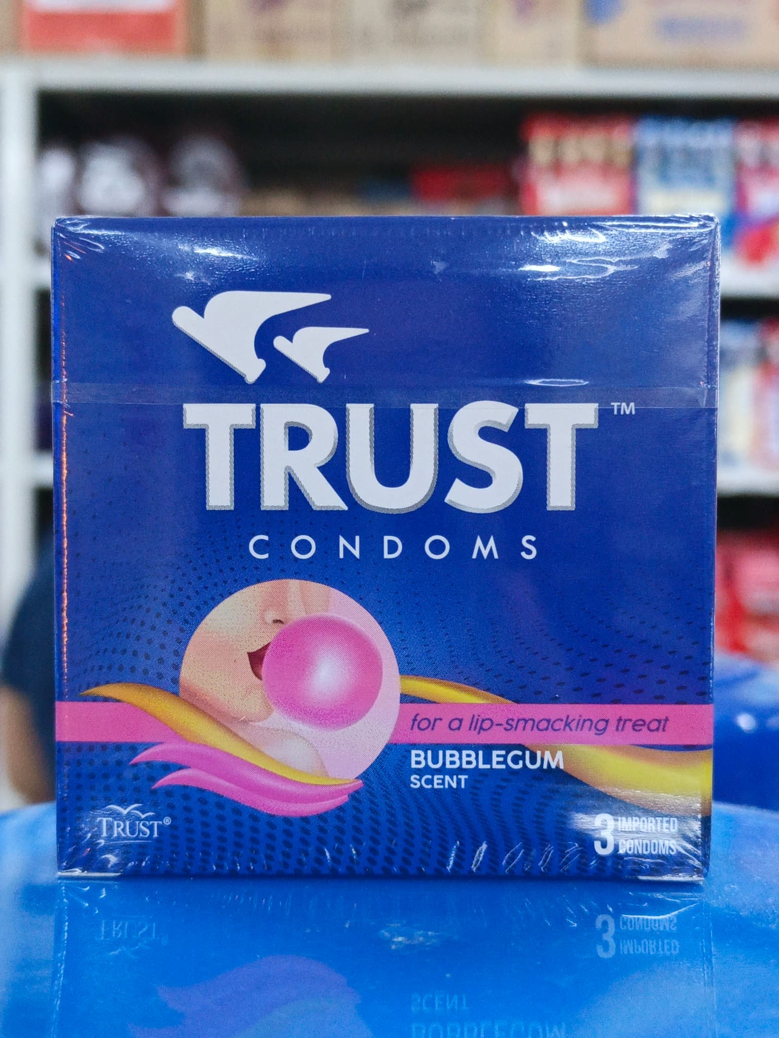 Trust Condoms Bubble Gum Scent 3 Imported Condoms