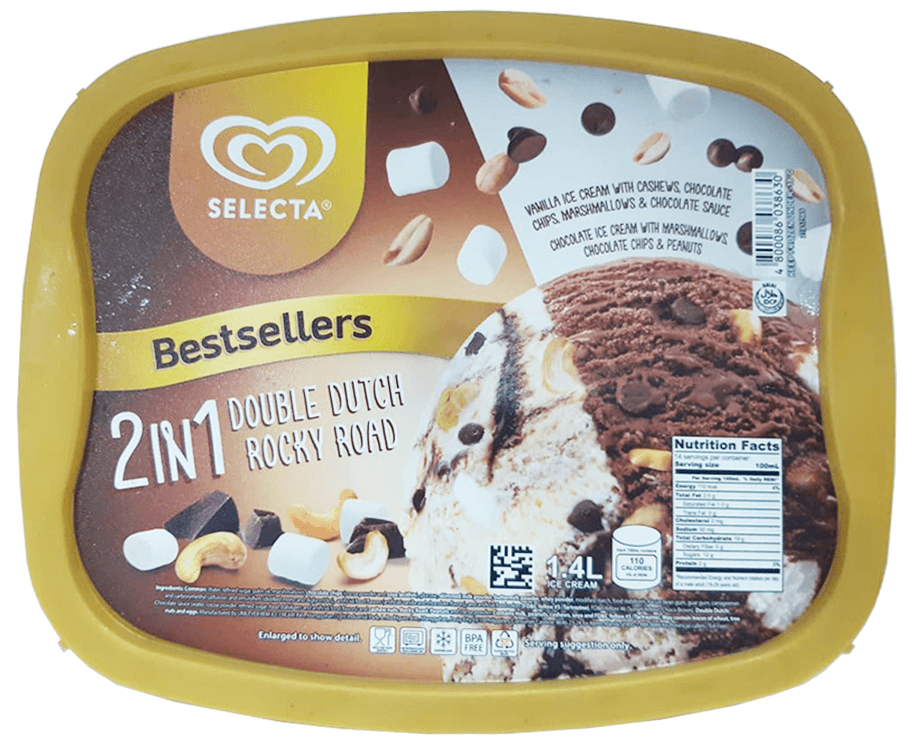 Selecta Bestsellers 2-in-1 Double Dutch + Rocky Road 1.3L