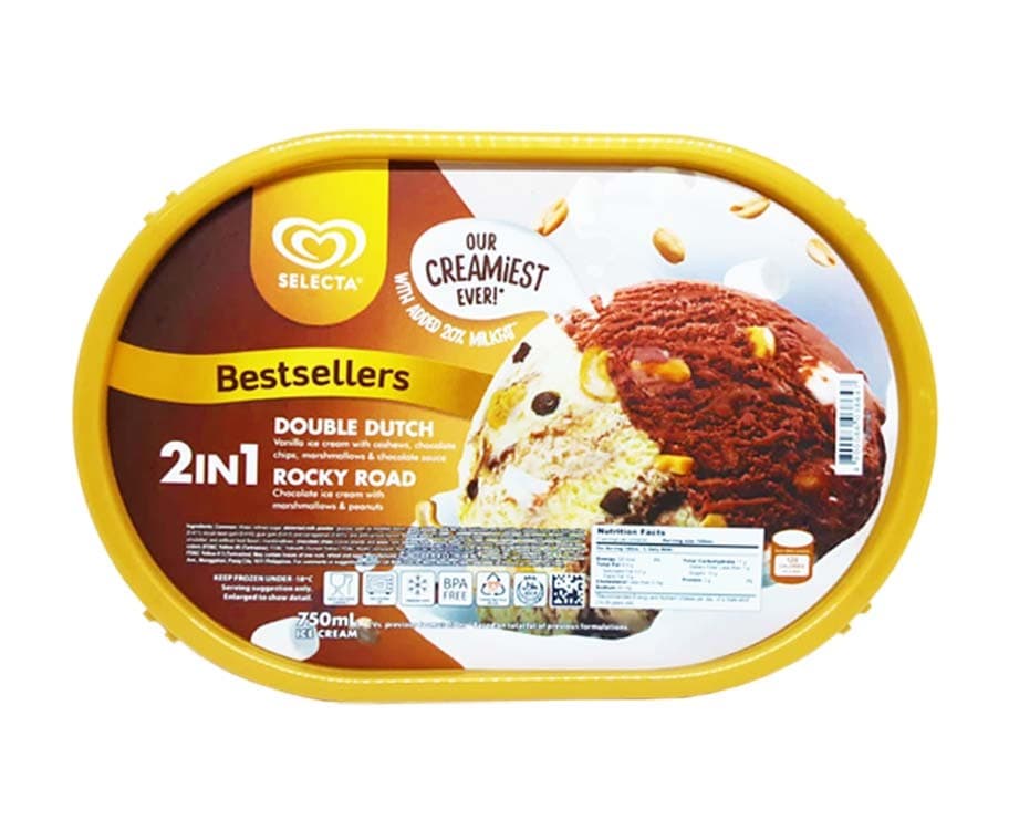 Selecta Bestsellers 2-in-1 Double Dutch + Rocky Road 750mL