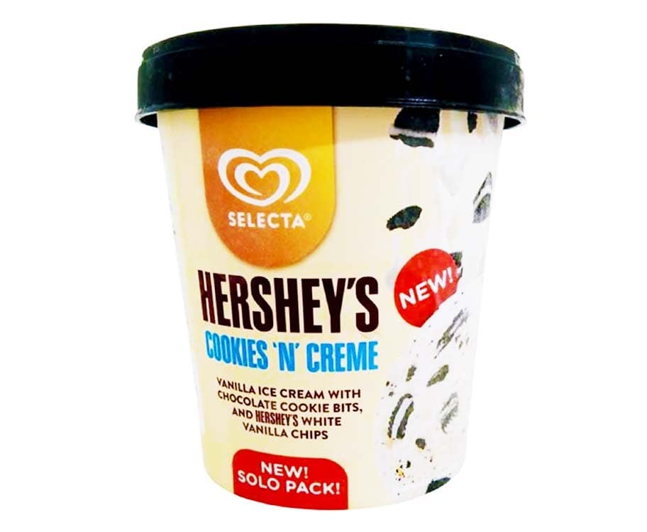Selecta Hershey's Cookies N' Creme Solo Pack 475ml