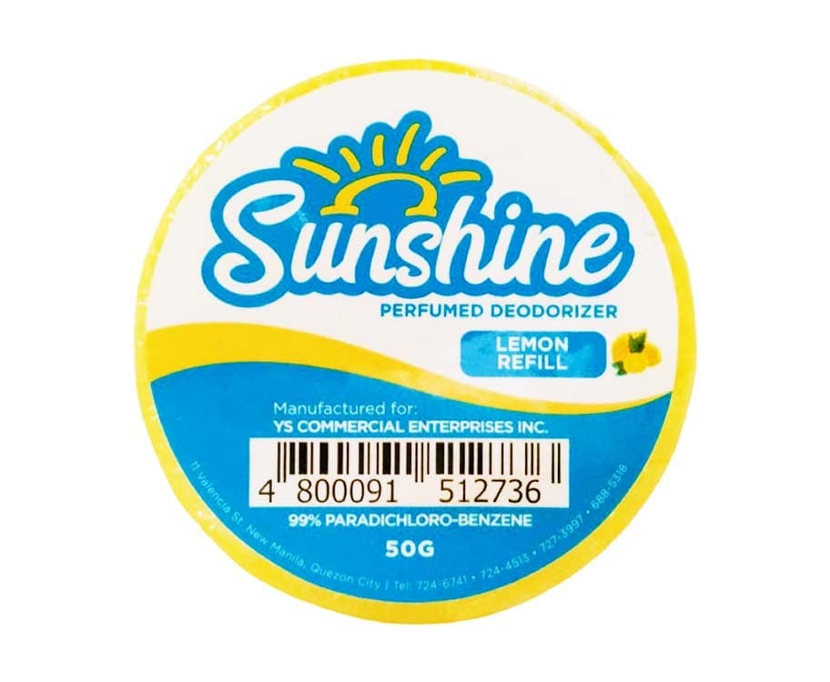 Sunshine Perfumed Deodorizer Lemon Refill 50g