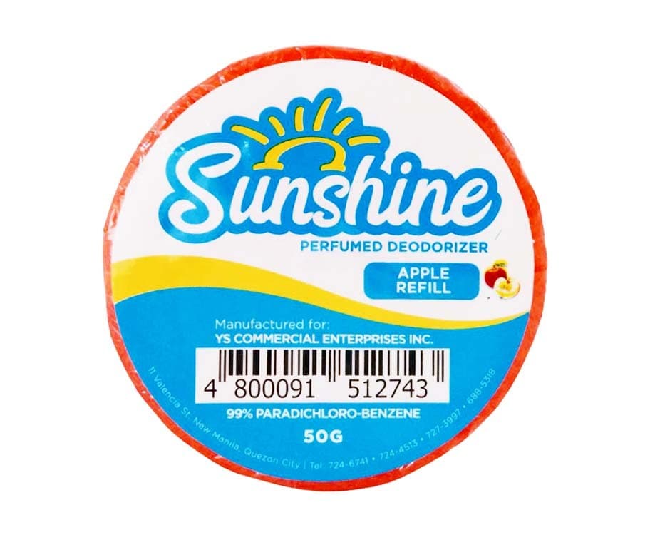Sunshine Perfumed Deodorizer Apple Refill 50g