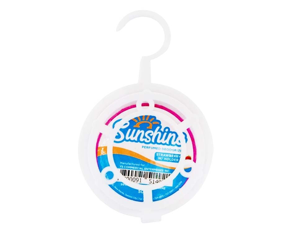 Sunshine Perfumed Deodorizer Strawberry with Holder 50g